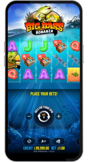 Big Bass Bonanza reels showing Scatter symbol