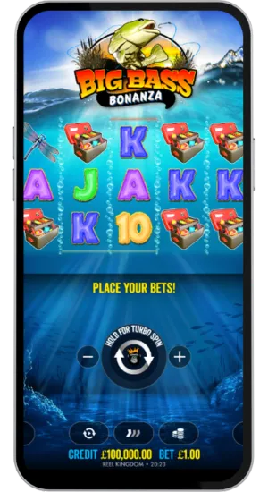 Spin the Big Bass Bonanza reels and collect your prizes.